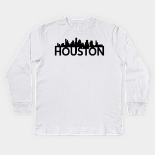 Houston Skyline Kids Long Sleeve T-Shirt